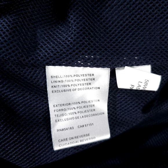 NFL New England Patriots Windbreaker Men XXL Blue V-Neck Pullover Jacket - Picture 5 of 8